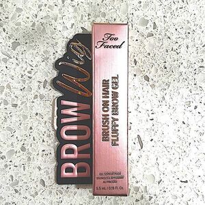 NEW Too Faced Brow Wig Brush-On Hair Fluffy Brow Gel Color Natural Blonde